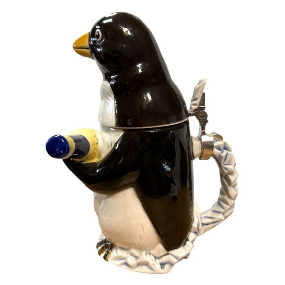 Anheuser-Busch BUD ICE PENGUIN STEIN Ceramic Hand Numbered CS315 - NEW IN BOX - Picture 3 of 9